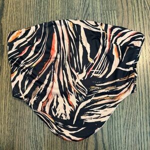 Tiger Mist animal print strapless top size small